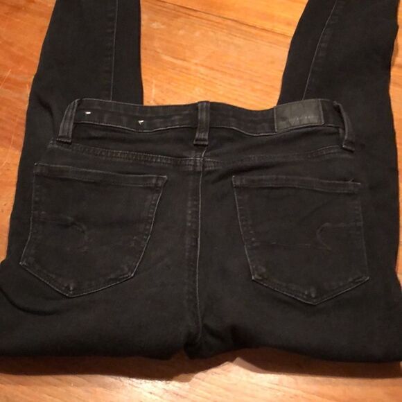 America Eagle Outfitters 360 Next Level Super Hi-Rise Jegging 0 short - Picture 2 of 16
